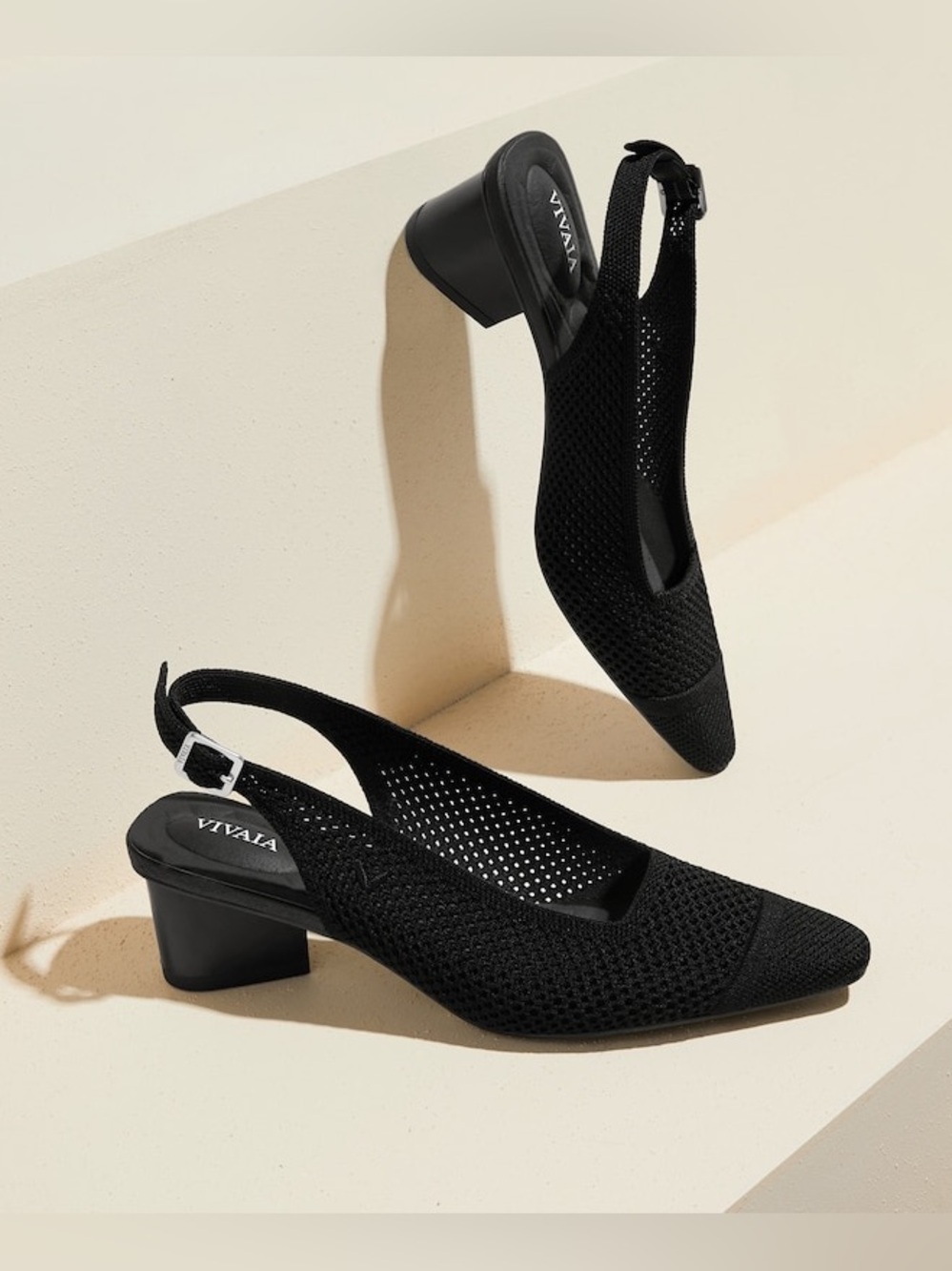 Vivaia Pointed-Toe Slingback Sandals (Leah Pro)